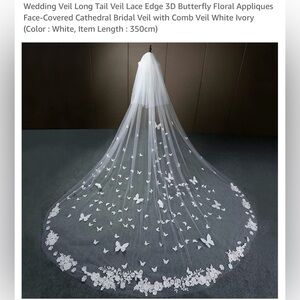 Beautiful Butterfly Veil